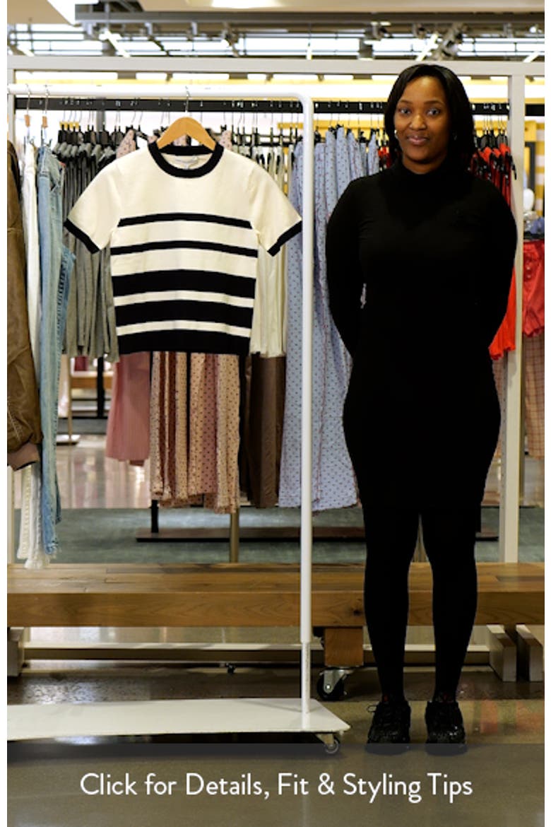 Stripe Short Sleeve Sweater video