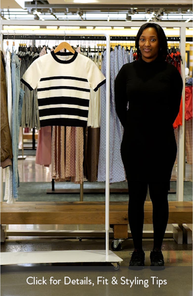 Stripe Short Sleeve Sweater, sales video thumbnail