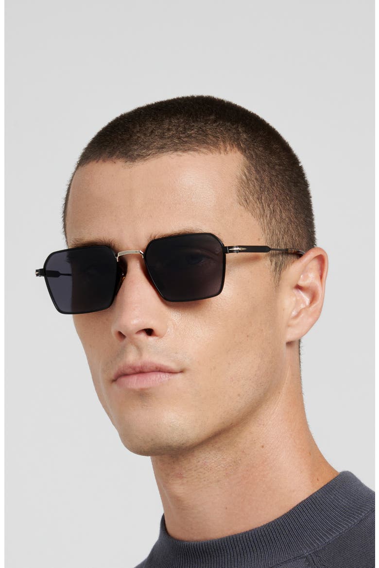 DB 1245/S 53mm Rectangular Sunglasses, Alternate, color, BLACK GOLD/ GREY AR