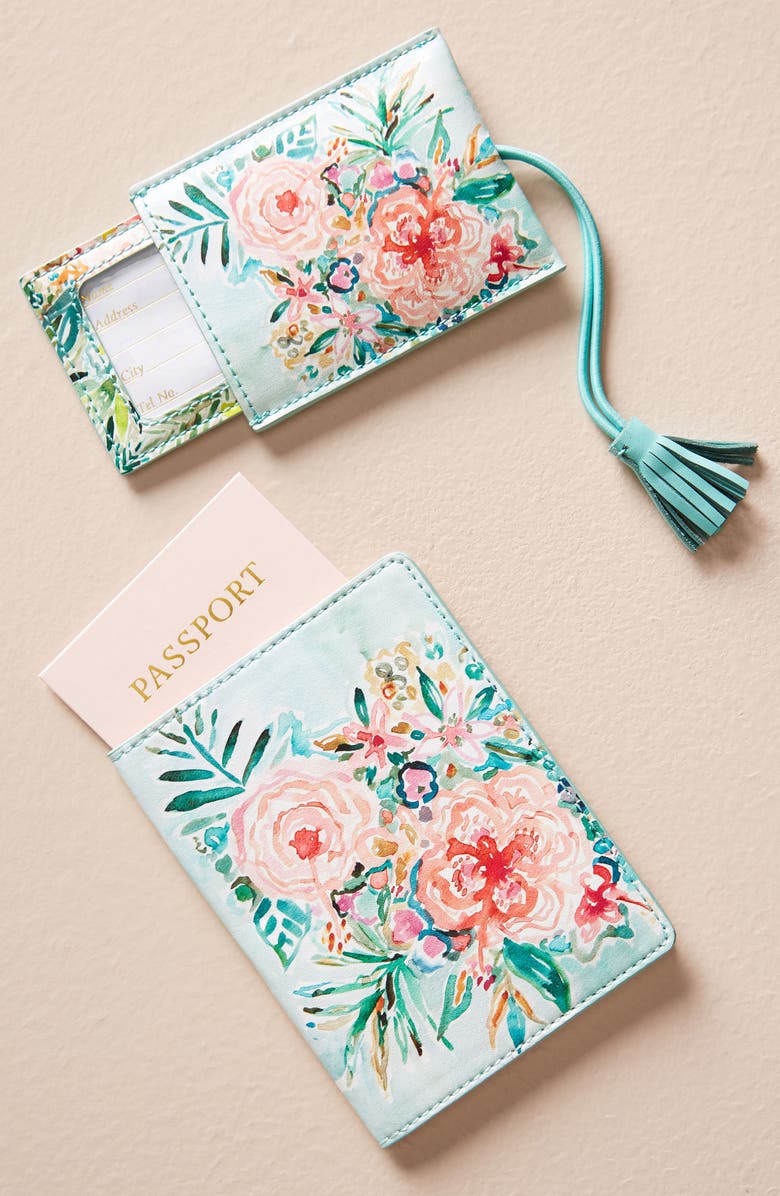 Anthropologie Home Anthropologie Wild At Heart Passport Case, Alternate, color,