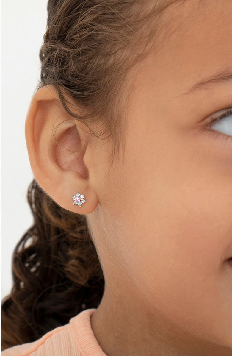 In Season Jewelry 14k Flower Cluster Earrings, Alternate, color, Gold