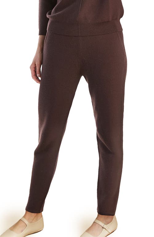 Oyun Luxe Slim Pants In Cashwool In Acai