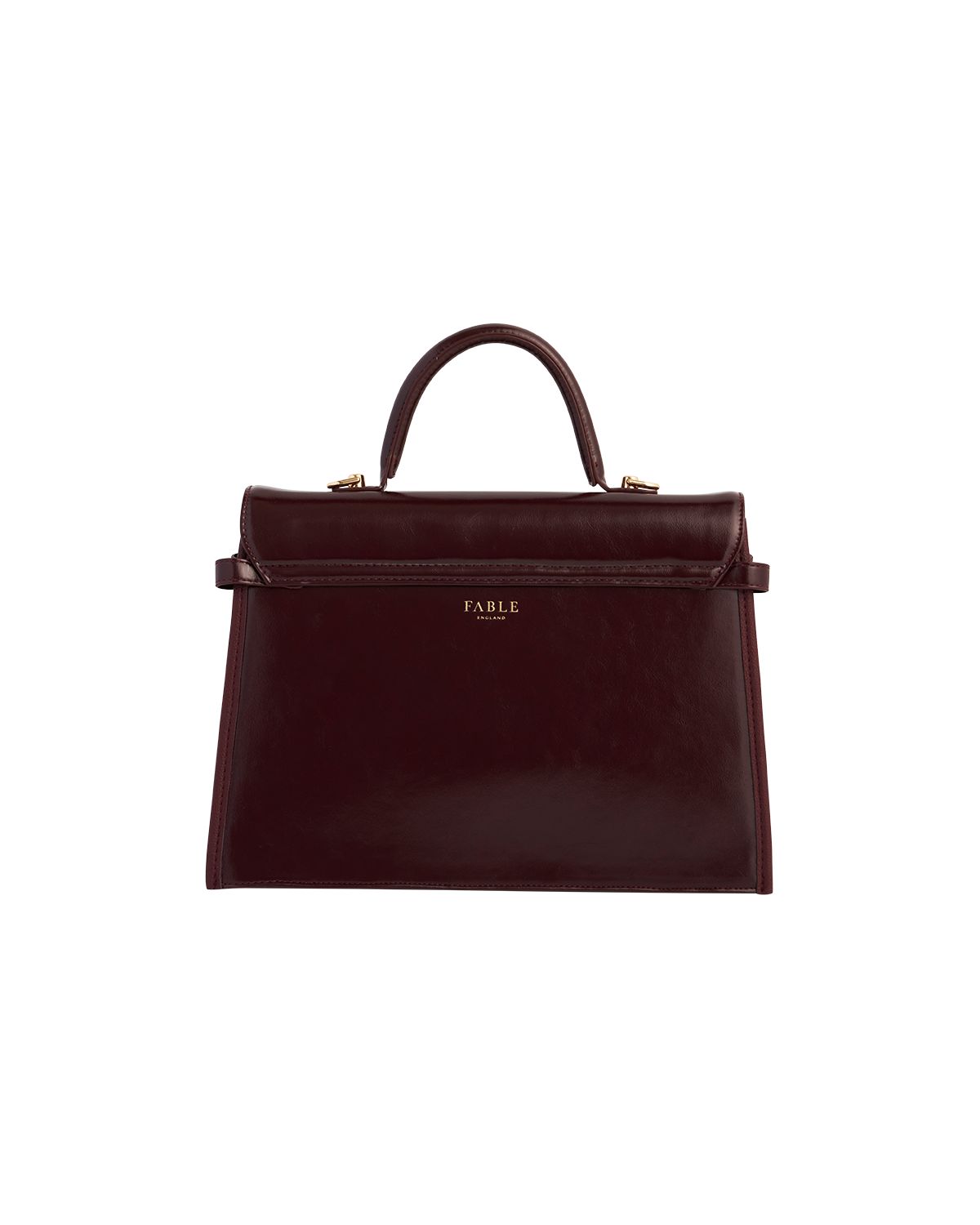 Fable England Ruby Cherry Red Structured Medium Tote, Alternate, color, Cherry