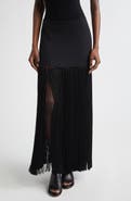 Michael Kors Collection Tassel Wool Gabardine Miniskirt