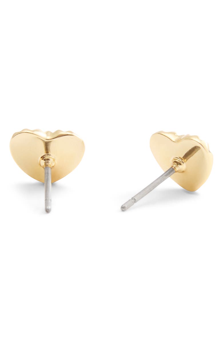 COACH Logo Heart Stud Earrings, Alternate, color, 