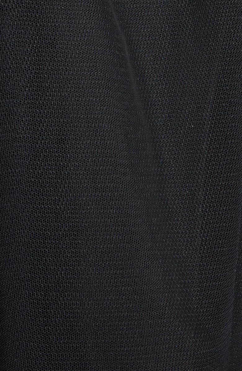 Simone Rocha Teddy Feather Trim Tulle Dress, Alternate, color,