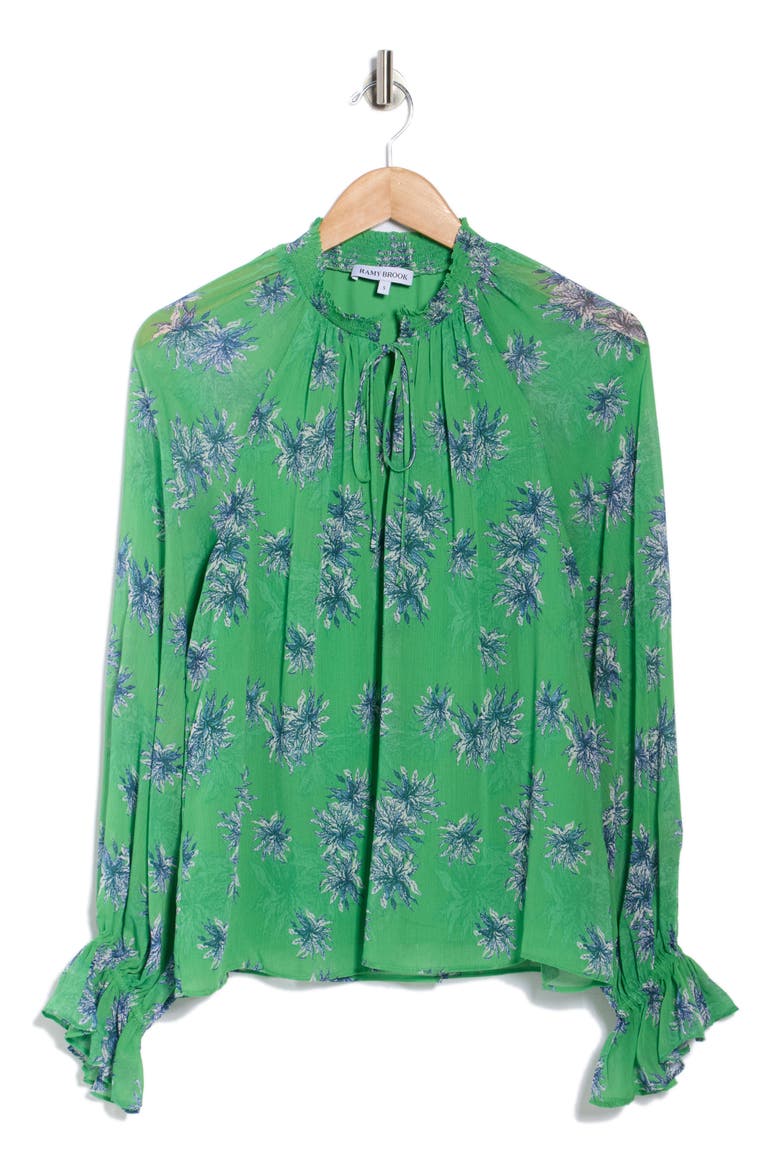 Thelma Fern Top, Alternate, color, BRIGHT FERN COMBO