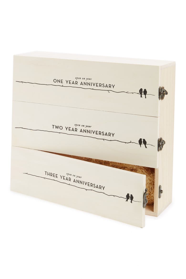 Anniversary Wine Box, Main, color, BEIGE