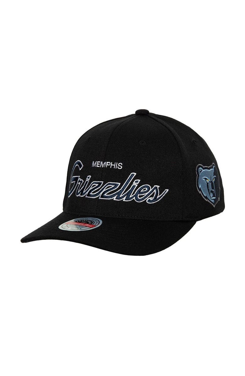 Mitchell & Ness Men's Mitchell & Ness Black Memphis Grizzlies MVP Team Script 2.0 Stretch-Snapback Hat, Main, color, Black