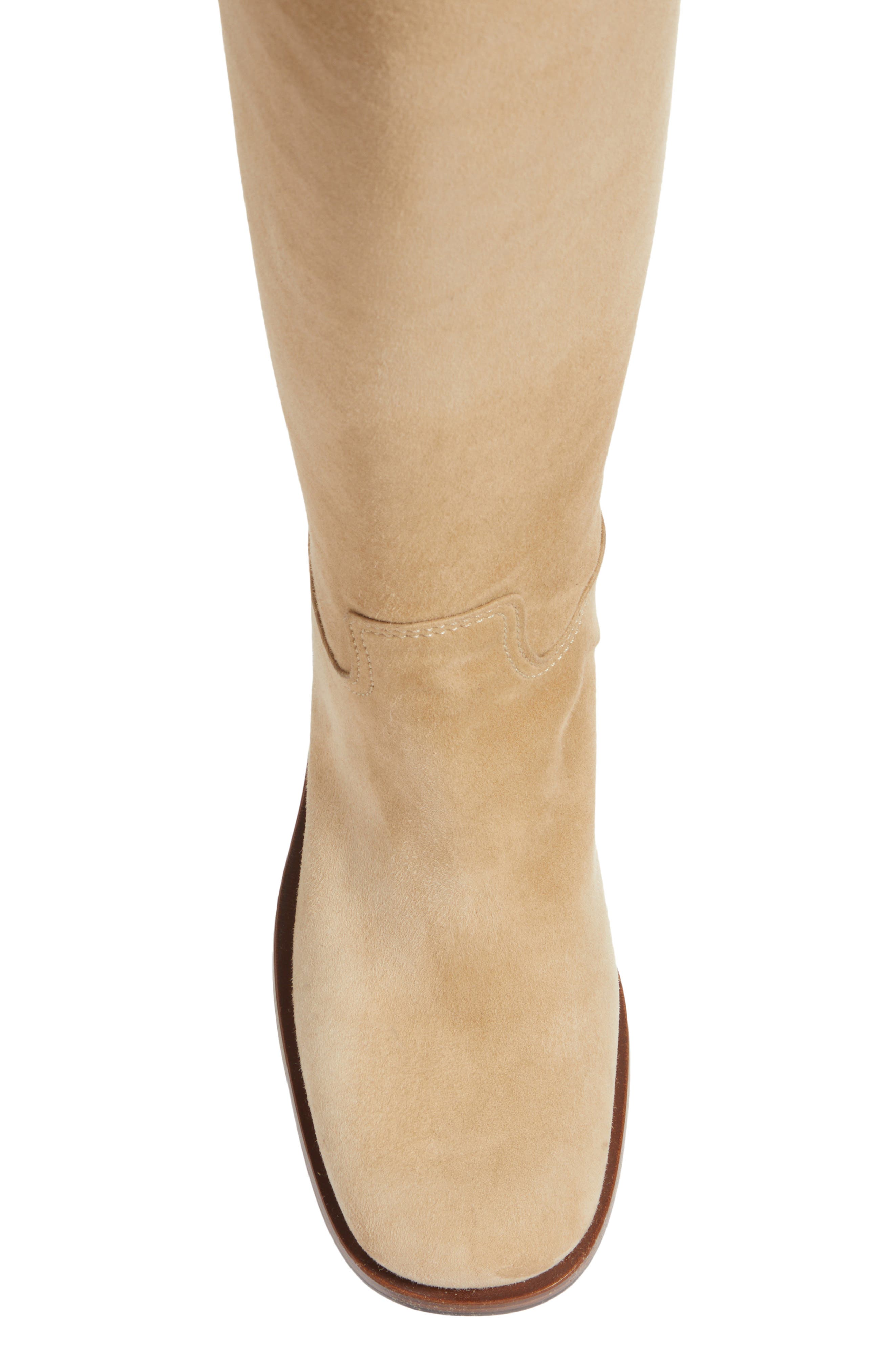 Prada Tronchetti Block Heel Knee High Boot, Alternate, color, 