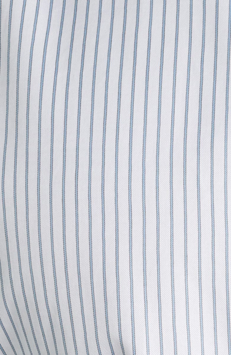 Canali Regular Fit Stripe Non-Iron Cotton Dress Shirt, Alternate, color, Light Green