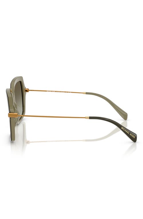 Michael Kors Womens Mk2247u Square-frame Acetate Sunglasses Green In Green