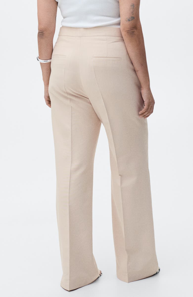 MANGO Straight Leg Suit Pants, Alternate, color, Beige