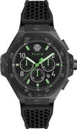 PHILIPP PLEIN Chronograph Royal Quartz Silicone Strap Watch, 46mm