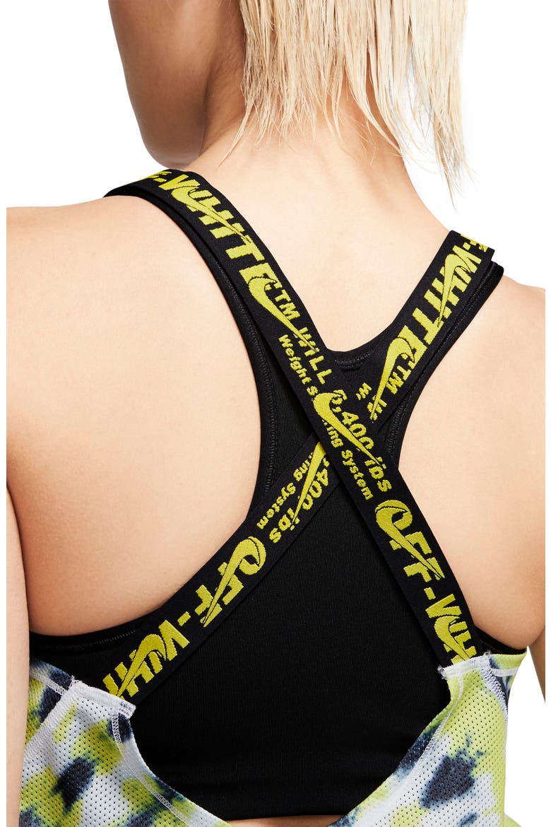 x Off-White Tie Dye Dri-FIT Tank, Alternate, color, VOLT