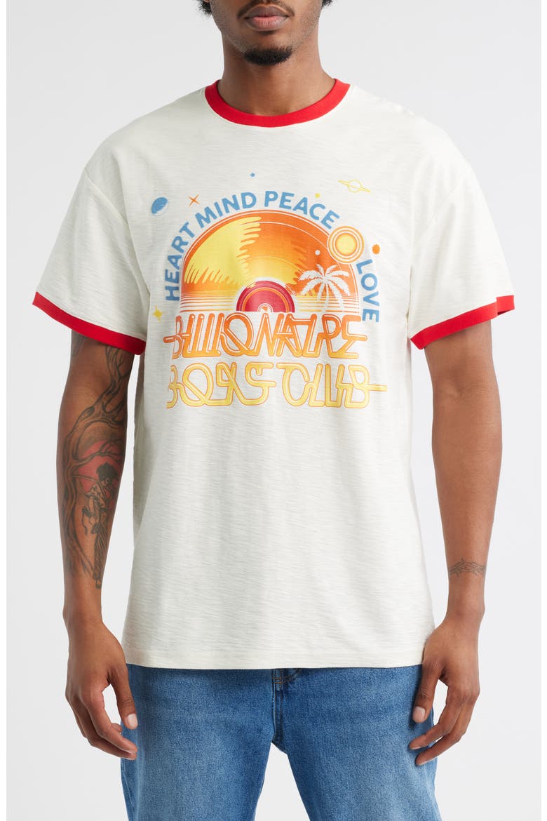 BB Record Ringer Graphic T-Shirt, Main, color, GARDENIA