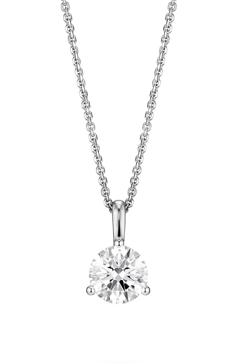 LIGHTBOX Lab-Grown Diamond Bale Pendant Necklace, Main, color, 