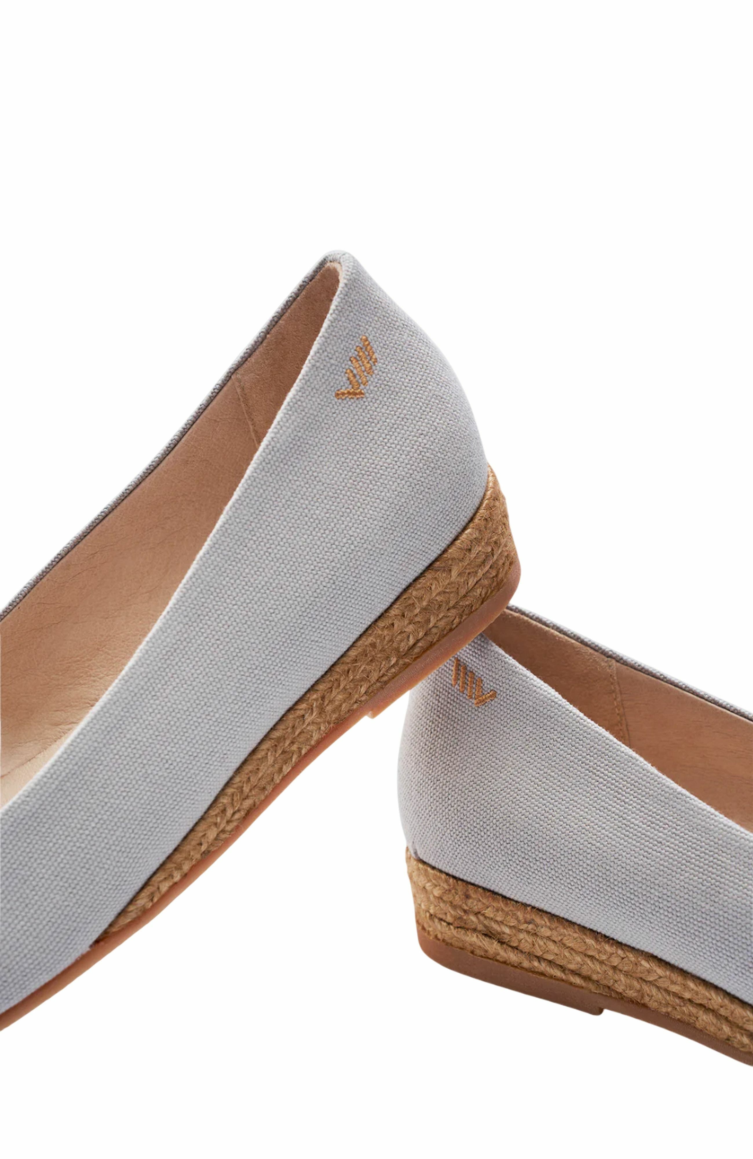 VISCATA Rubina Canvas Espadrille Flats, Alternate, color, Ash Grey