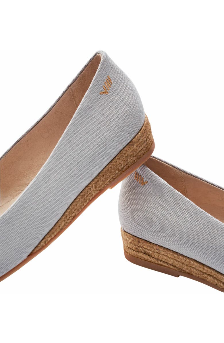 VISCATA Rubina Canvas Espadrille Flats, Alternate, color, Ash Grey