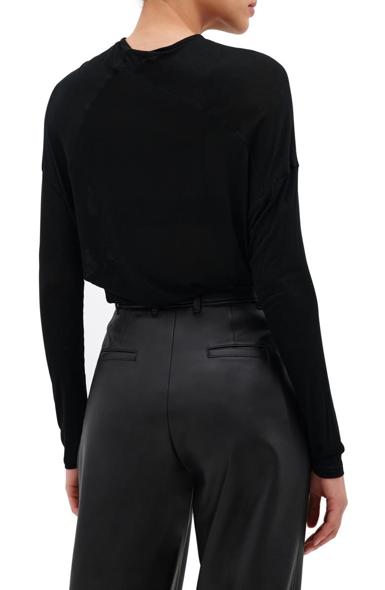 Marcella Sydney Gathered Long Sleeve Top, Alternate, color, 