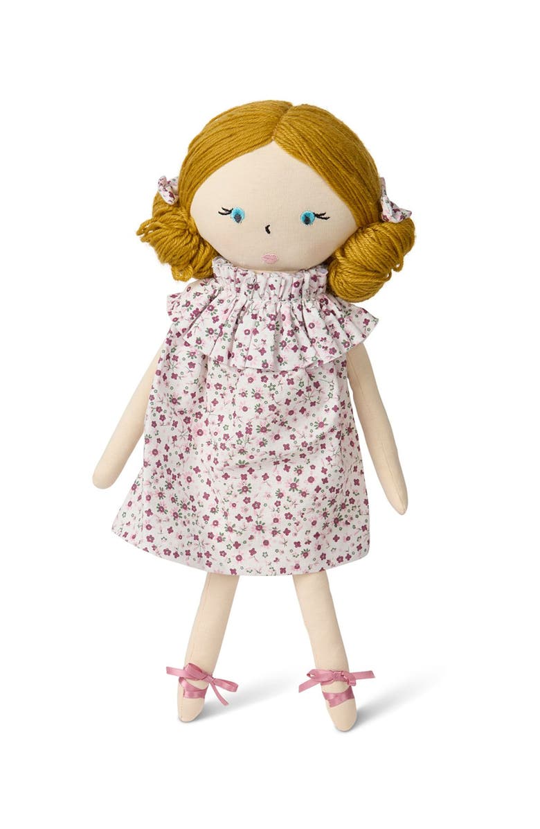 MiniMoi Baby "Luna" Cotton and Linen Rag Doll, Alternate, color, Winter White