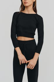 Kathryn McCarron Astrid Long Sleeve Crop Sweater
