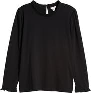 Caslon® Ruffle Detail Knit Top