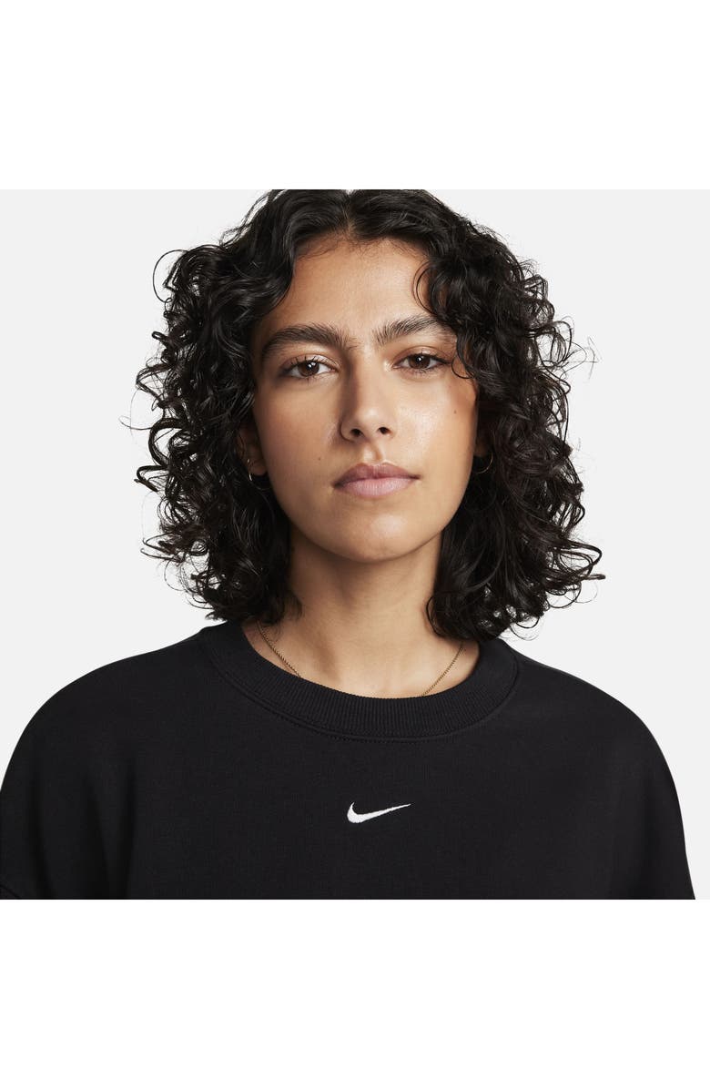 Nike Sportswear French Terry Crewneck Crop Sweatshirt, Alternate, color,