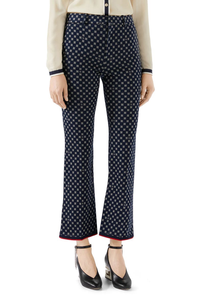 G-Frames Jersey Bootcut Pants, Main, color, CASPIAN/ BEIGE