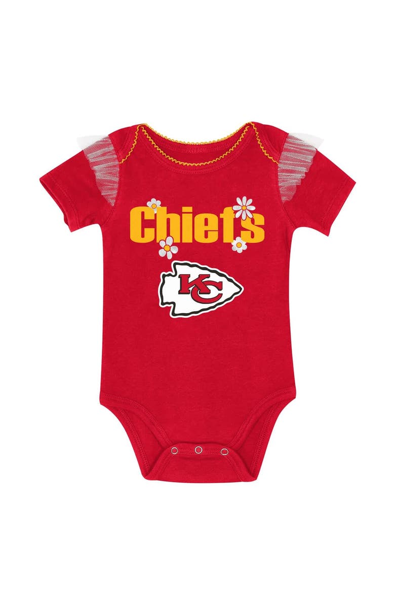 Outerstuff Girls Infant Outerstuff Kansas City Chiefs My Team Rocks Bodysuit and Skirt Set, Alternate, color, Red
