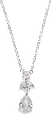 CZ by Kenneth Jay Lane Pear Drop CZ Pendant Necklace