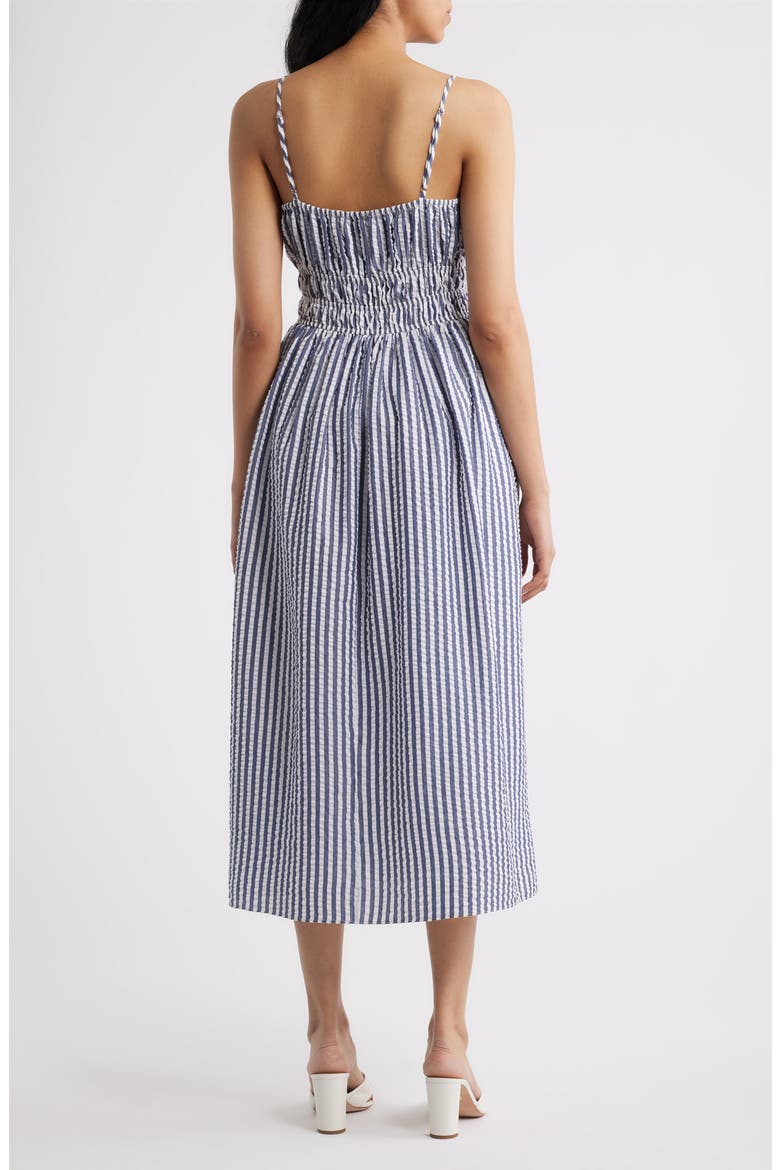 Stripe Seersucker Dress, Alternate, color, NAVY MULTI