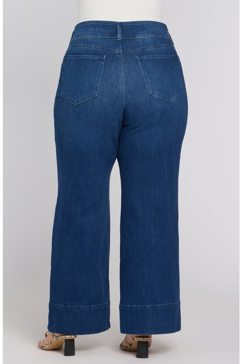 Teresa Wide Hem Wide Leg Jeans, Alternate, color, DEEP WAVE