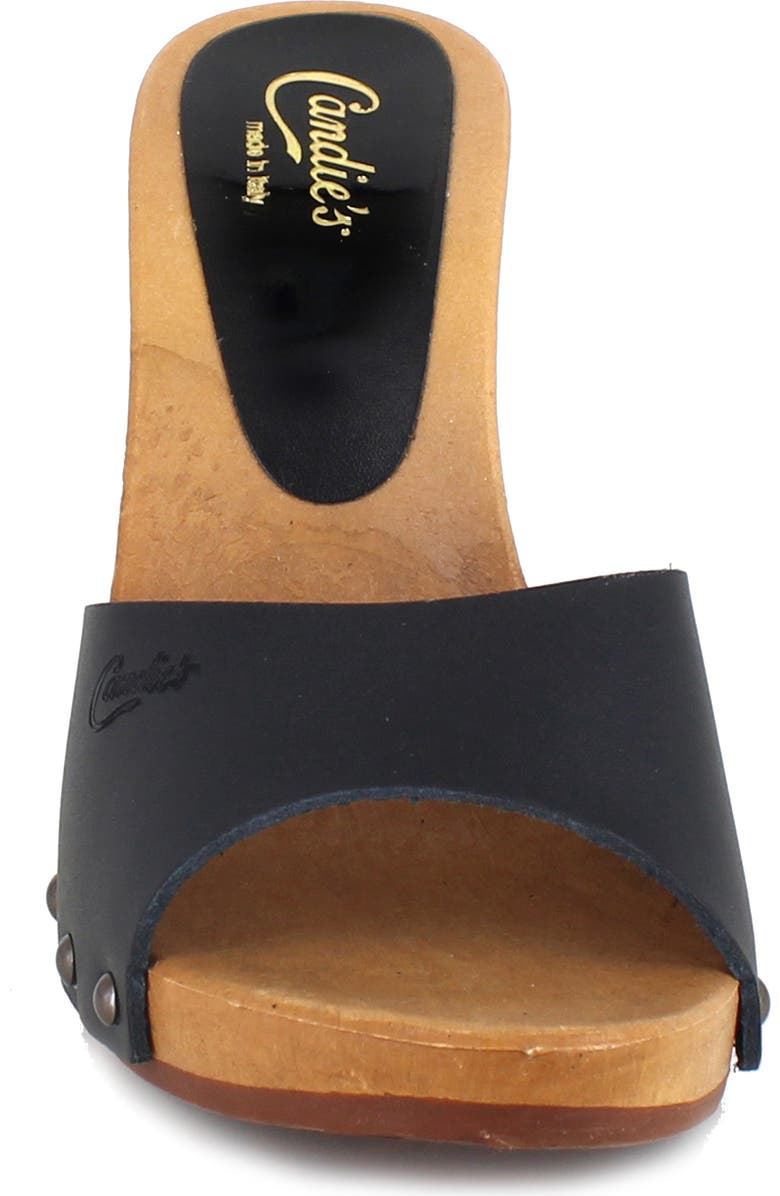 Candie's Antonella Platform Sandal, Alternate, color, Black Leather