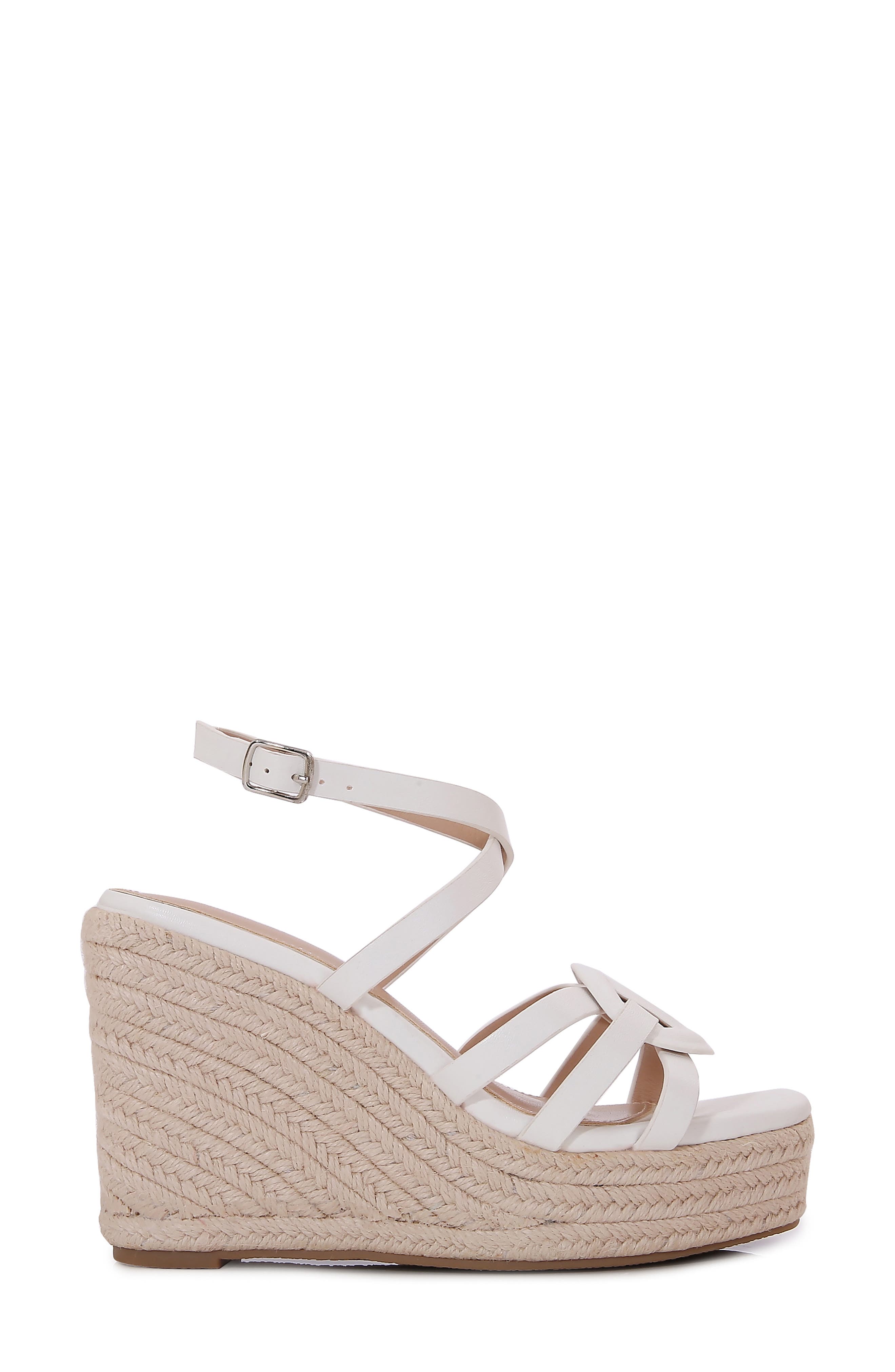 Rhiannon Platform Espadrille Wedge Sandal, Alternate, color, WHITE