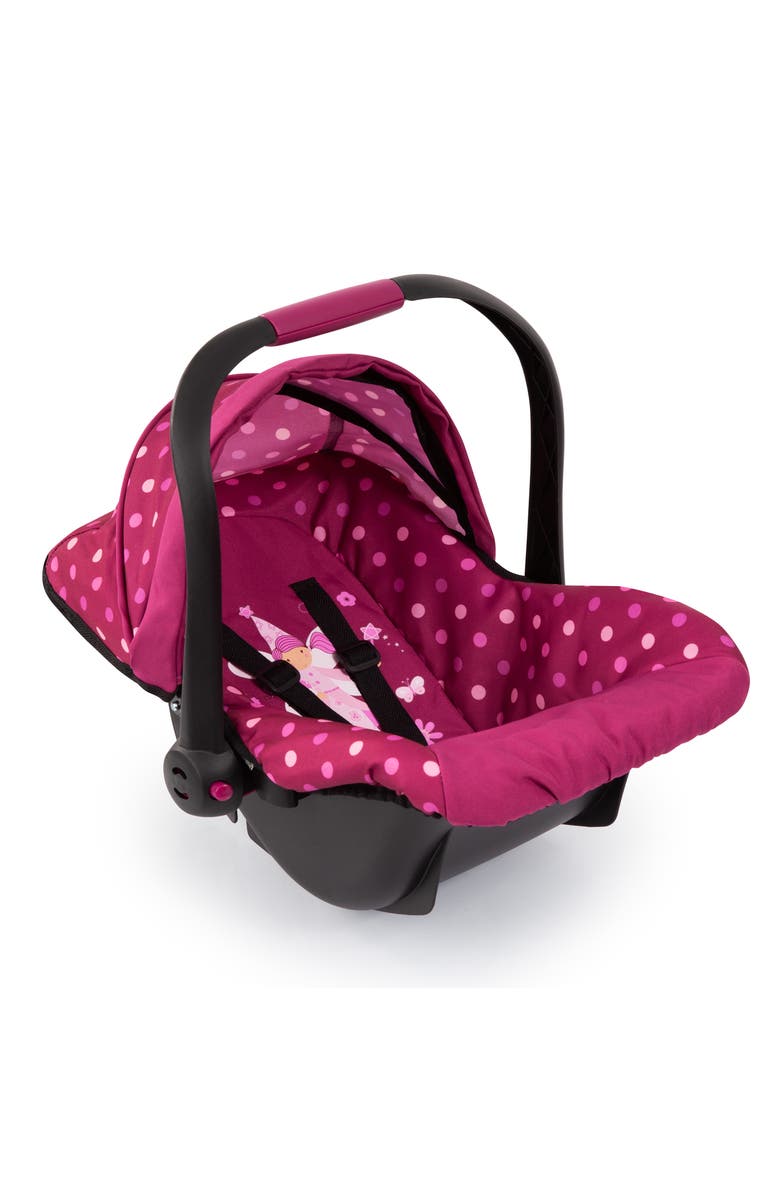 Bayer Design Baby Doll Deluxe Car Seat With Canopy, Alternate, color, Pink