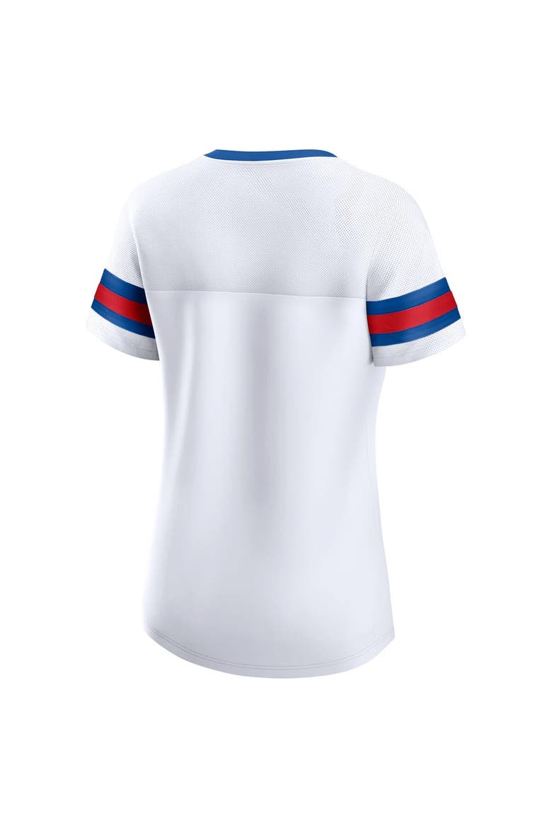 Women's Fanatics Branded White New York Giants Sunday Best Lace-Up T-Shirt, Alternate, color, White