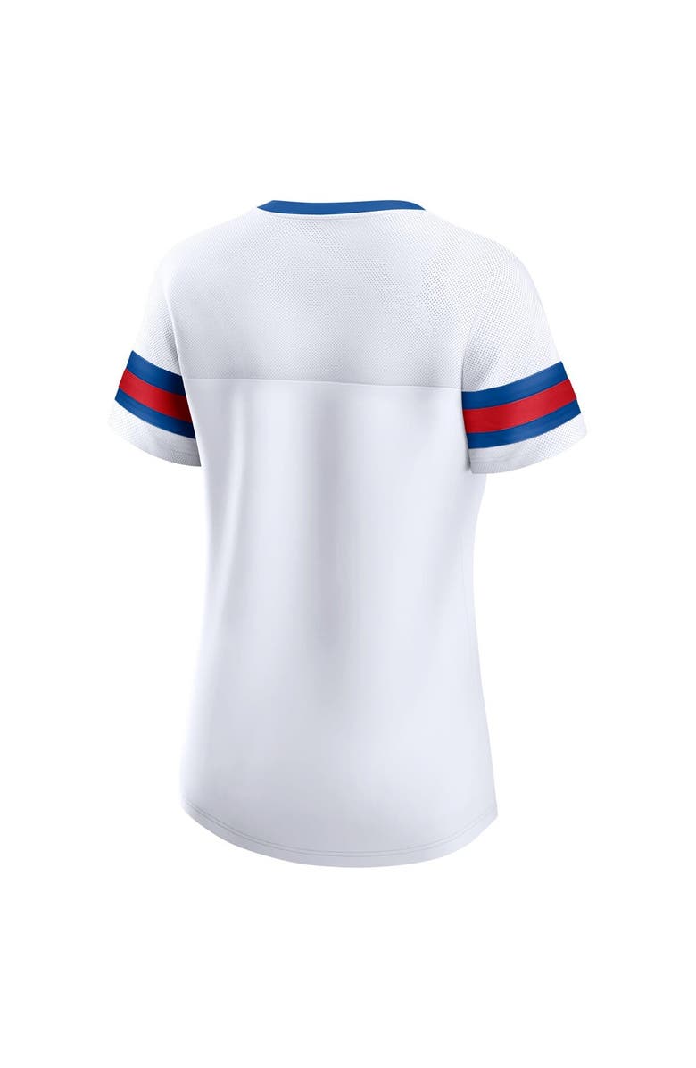 FANATICS Women's Fanatics Branded White New York Giants Sunday Best Lace-Up T-Shirt, Alternate, color, White