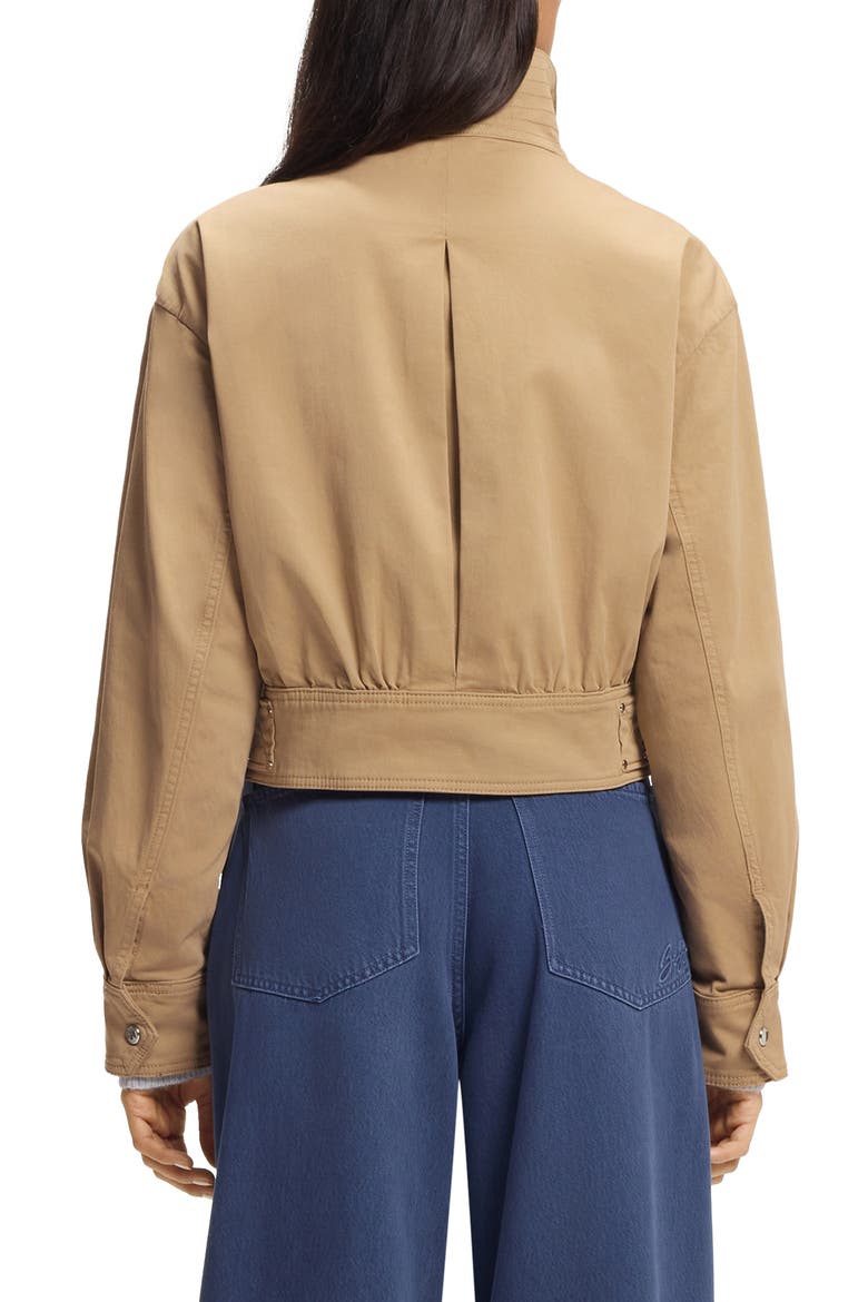 Jacelia Crop Jacket, Alternate, color, RUST/ COPPER