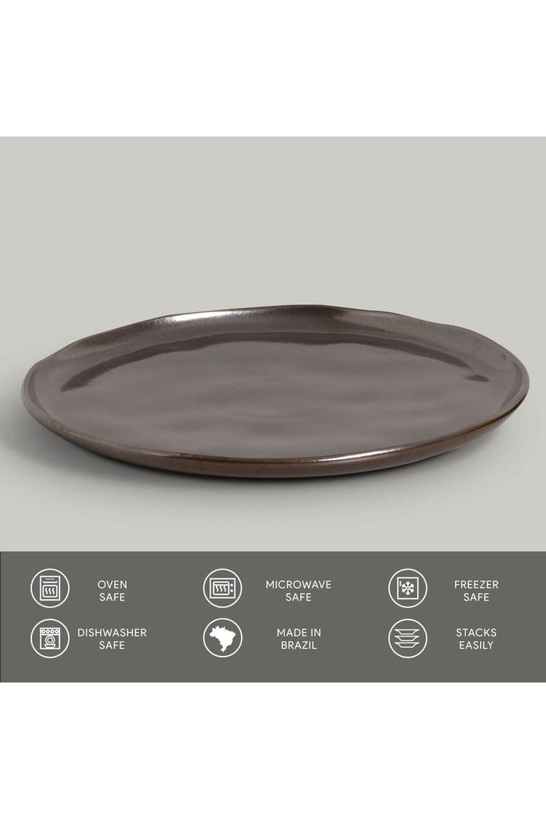 Buffet Dinner Plate Set of 6, Alternate, color, Metallica