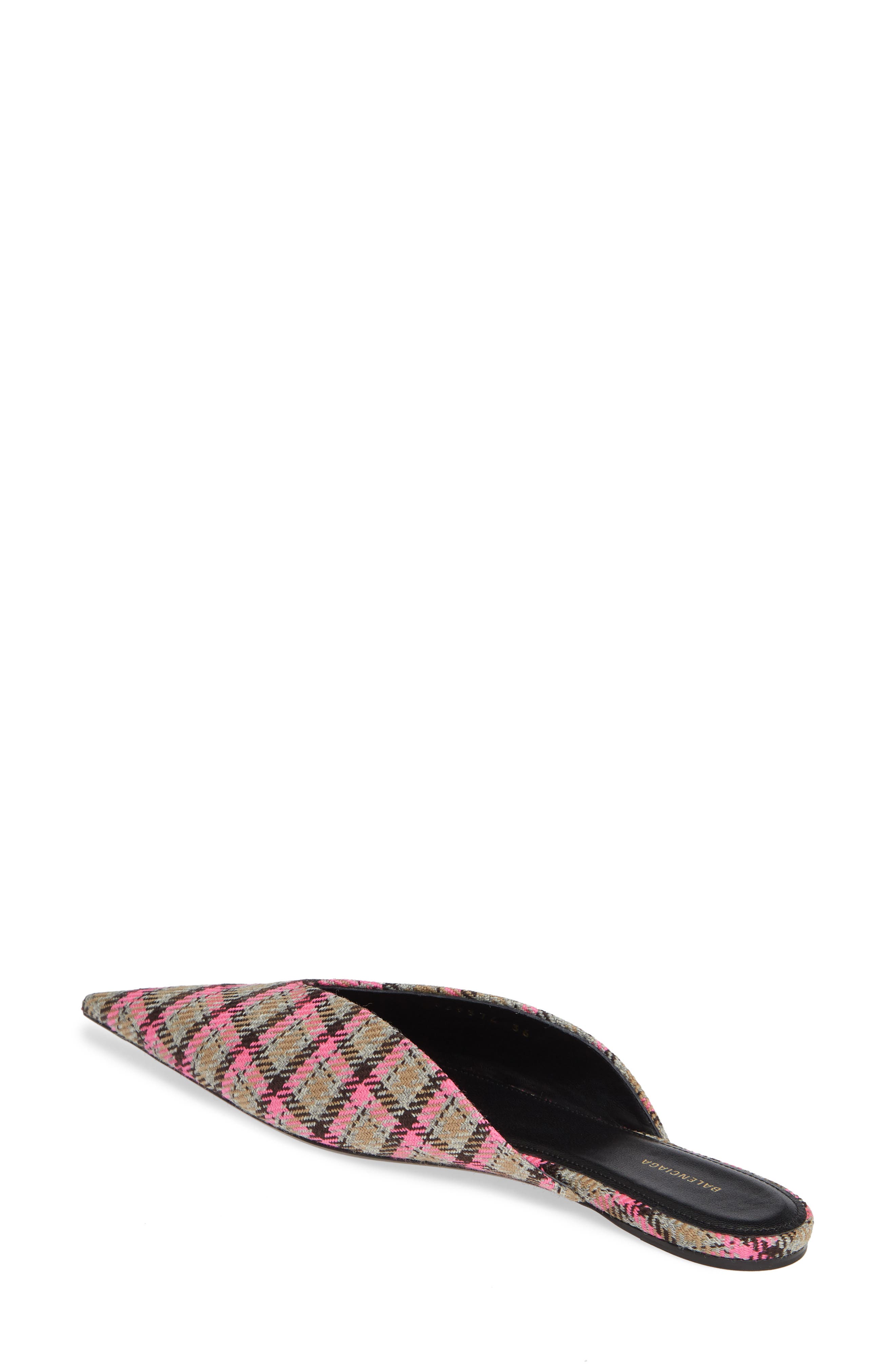 Balenciaga Check Knife Mule, Alternate, color, 