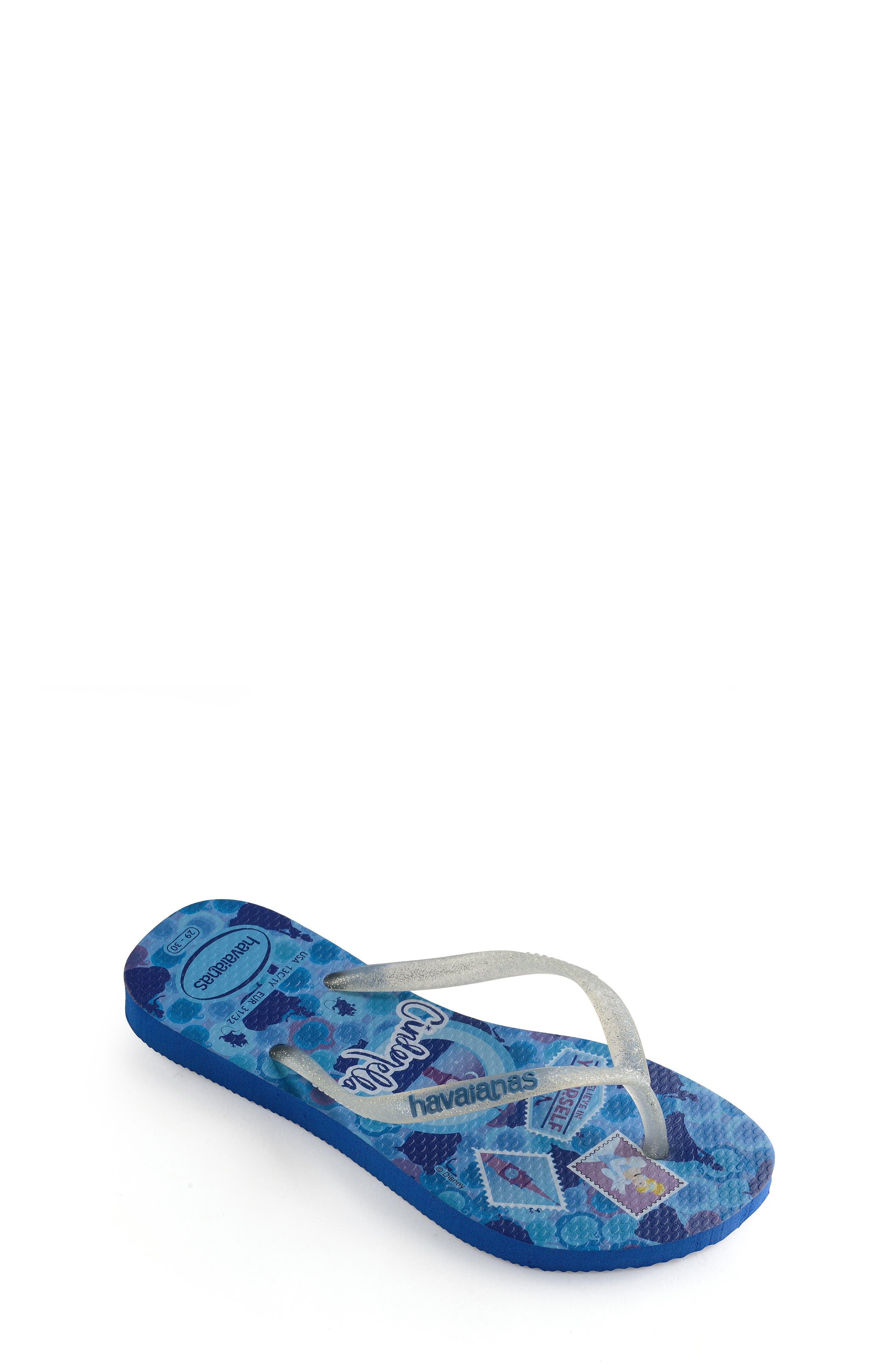 Disney Princess Flip Flop, Alternate, color, BLUE STAR