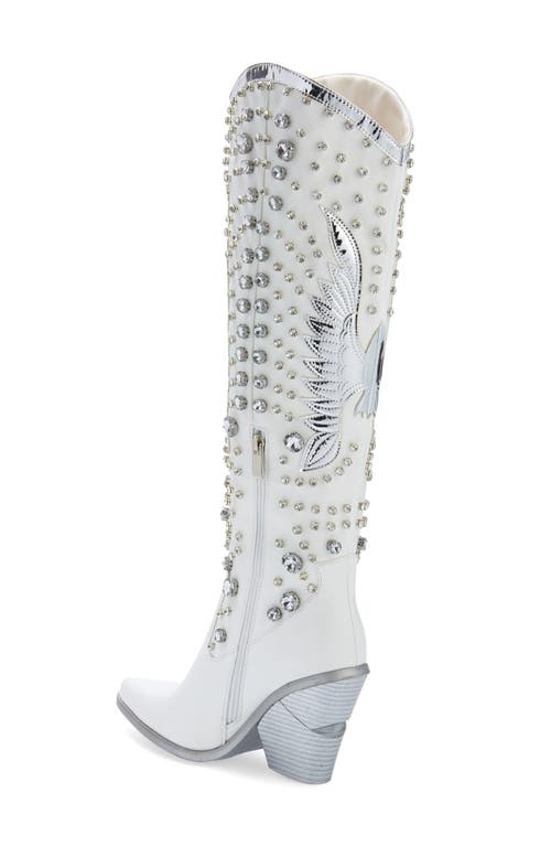 Azalea Wang Upbeat Western Boot In White