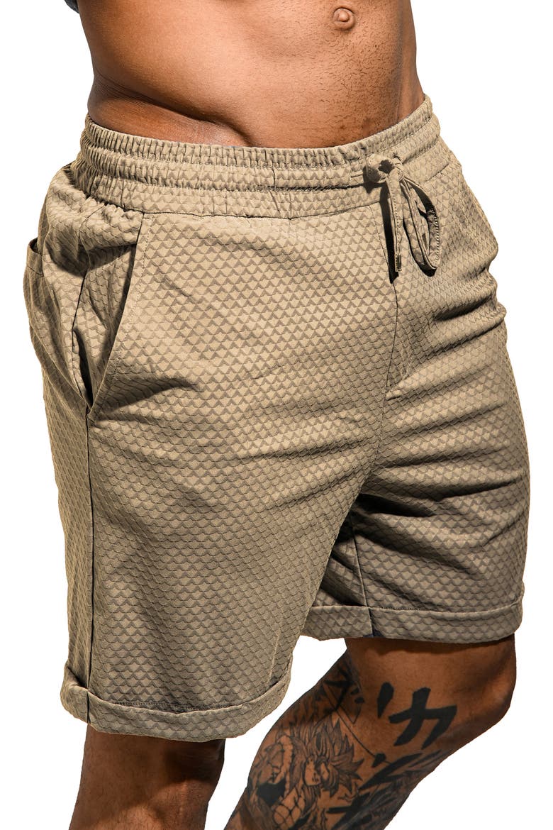 Athgainsboro Cotton Blend Drawstring Shorts, Alternate, color, BROWN