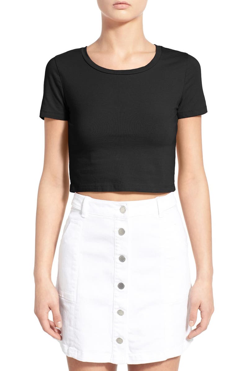 BP. Stretch Cotton Crop Tee, Main, color,