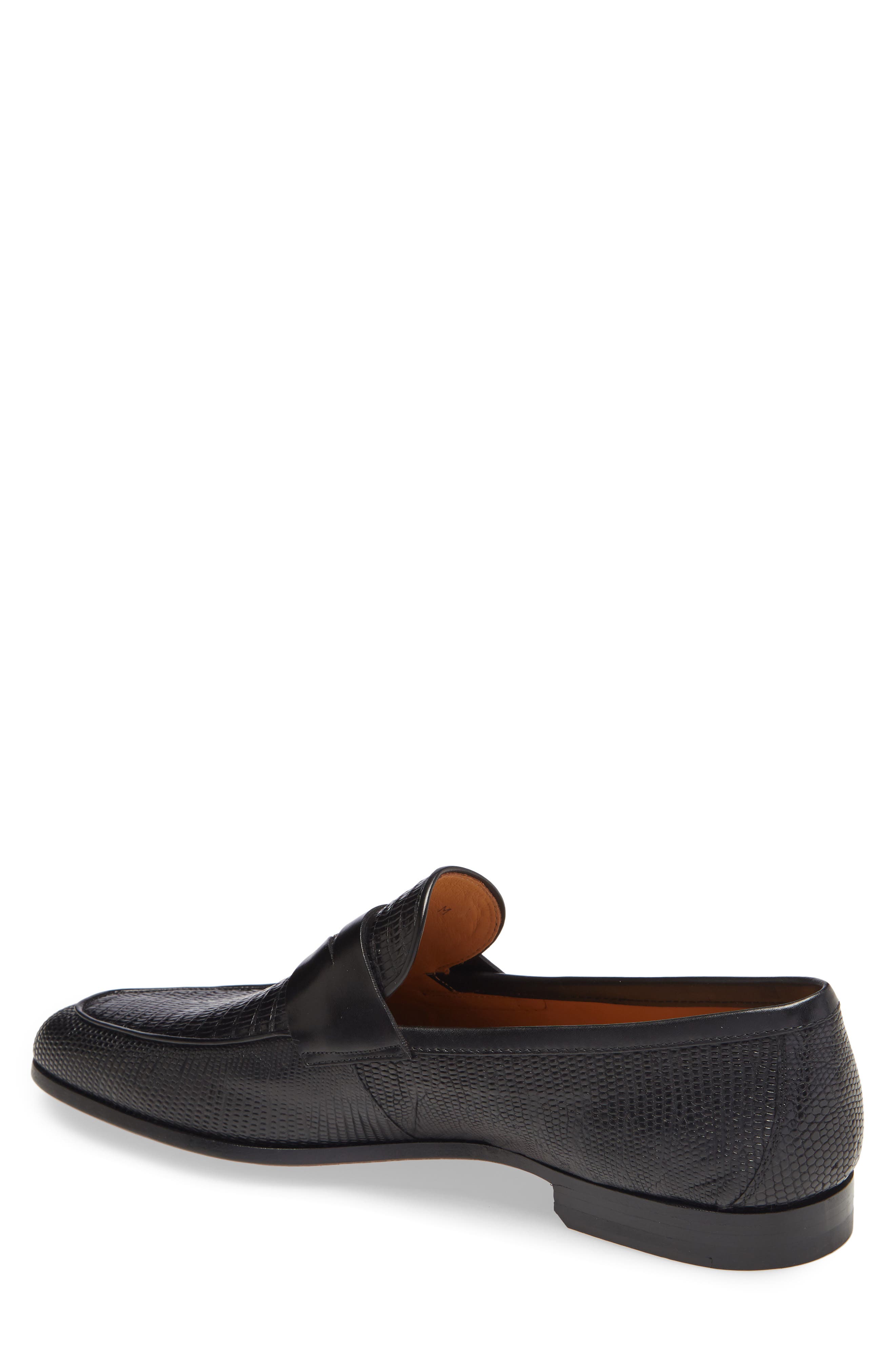 Magnanni Vincente Genuine Lizard Penny Loafer, Alternate, color, 