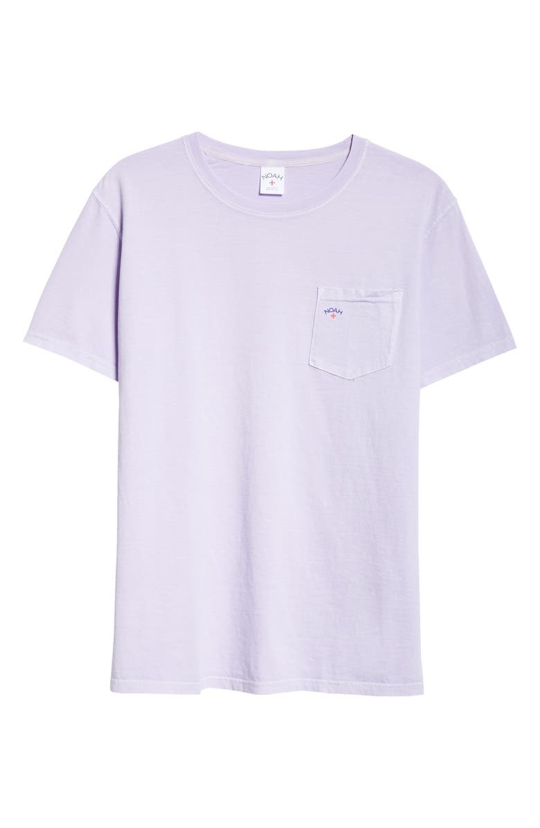 Noah Core Logo Cotton Pocket T-Shirt, Alternate, color, Lilac Breeze
