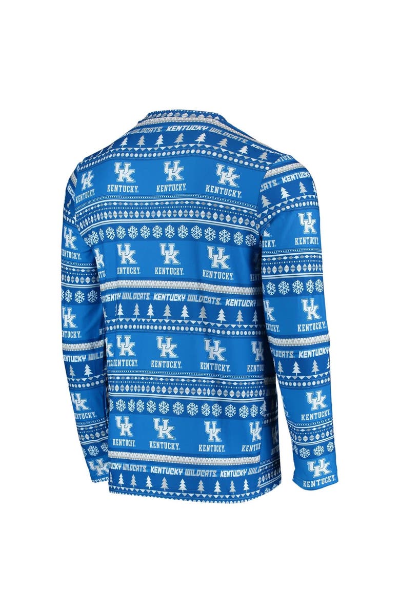 CONCEPTS SPORT Men's Concepts Sport Royal Kentucky Wildcats Ugly Sweater Knit Long Sleeve Top and Pant Set, Alternate, color, Royal