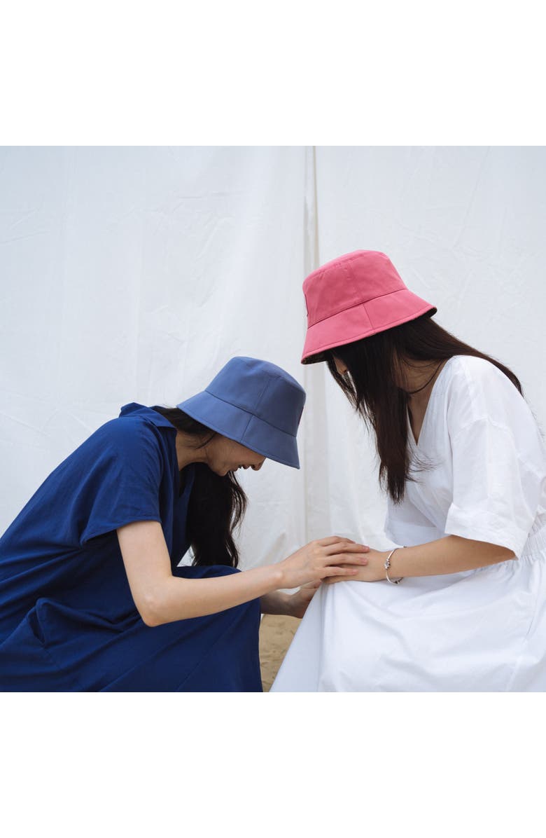 Lost Pattern "Forest" Cotton Reversible Bucket Hat, Alternate, color, Blue