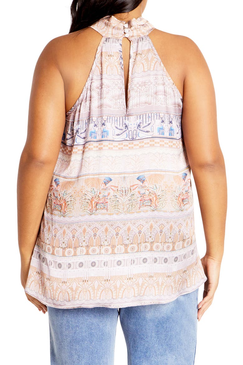 Nile Print Sleeveless Top, Alternate, color, PRINT